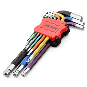 デイトナ D61387 バイク用 工具 六角レンチ セット 9本組 ボールポイント L字型 マルチカラー 1.5、2.0、2.5、3.0、4.0、5.0、6.0、8.0、10.0mm 61387 デイトナ D61387 バイク用 工具 六角レンチ セット 9本組 ボールポイント L字型 マルチカラー 1.5、2.0、2.5、3.0、4.0、5.0、6.0、8.0、10.0mm 61387