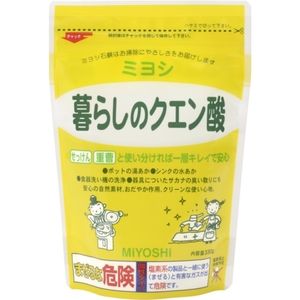 ミヨシ石鹸 暮らしのクエン酸 330g ミヨシ石鹸 暮らしのクエン酸 330g