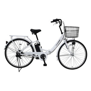 ミムゴ FIELD CHAMP MG-FCP100EB 電動アシスト26インチ折畳み軽快車 パールホワイト ミムゴ FIELD CHAMP MG-FCP100EB 電動アシスト26インチ折畳み軽快車 パールホワイト