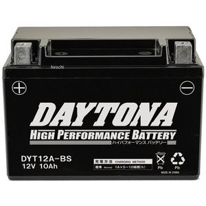 デイトナ D95388 バイク用 バッテリー DYT12A-BS ハイパフォーマンス 液入り充電器済 メンテナンスフリー デイトナ D95388 バイク用 バッテリー DYT12A-BS ハイパフォーマンス 液入り充電器済 メンテナンスフリー