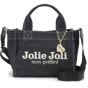 Jolie Joli ジョリージョリ ジーンズトートバッグ JJ-2025153-001 ブラック Jolie Joli ジョリージョリ ジーンズトートバッグ JJ-2025153-001 ブラック