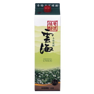 雲海酒造 雲海酒造 単式25°雲海 そば パック 1.8L x1 雲海酒造 雲海酒造 単式25°雲海 そば パック 1.8L x1