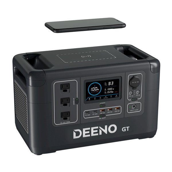 多様な Deeno ポータブル電源 1500W 瞬間最大3000W 大容量 1036Wh リン