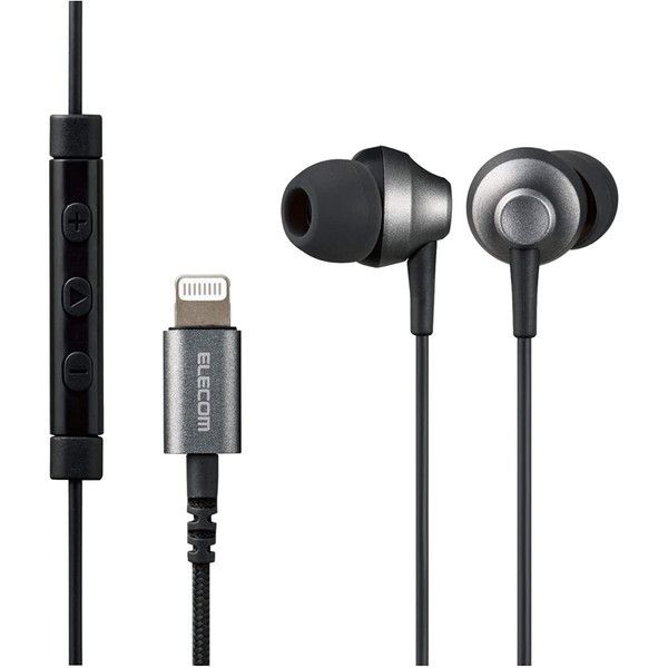 ELECOM EHP-LFS12CMBK XeICz Ji^ Lightning }CNt Fast Music LFS12C 10.0mmhCo[ ϋvP[u ubN