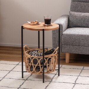 東谷 GT-880NA 2WAY サイドテーブル W54×D33×H51/38.5 [♪]