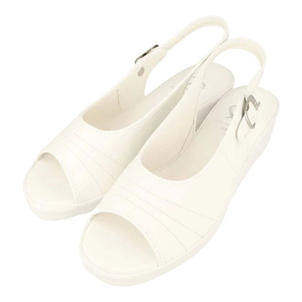 pure walker ピュアウォーカー ナースサンダル ホワイト L PW7601 2