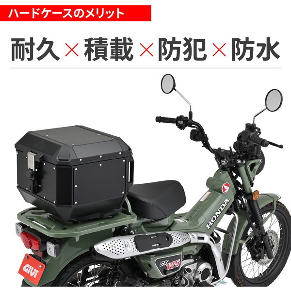givi TREKKER OUTBACK パニアケース しょぼかっ ブラック ハンターカブ