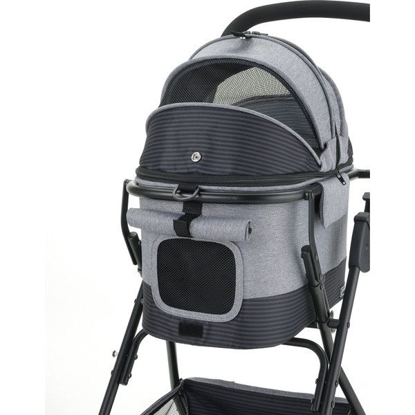 Richell ペットカート ミニモ グレー | 激安の新品・型落ち