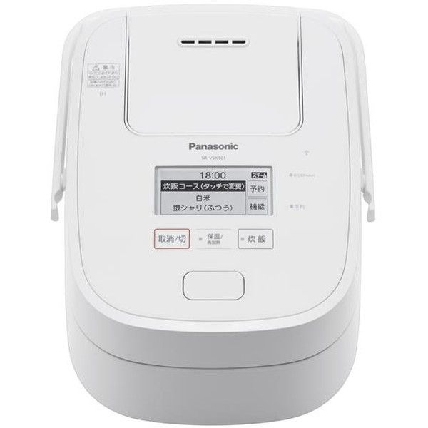PANASONIC SR-VSX101-W ホワイト おどり炊き [スチーム&可変圧力IHジャー炊飯器 (5.5合炊き)]