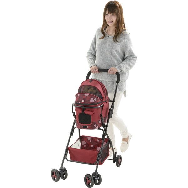 Richell ペットカート ミニモ レッド | 激安の新品・型落ち