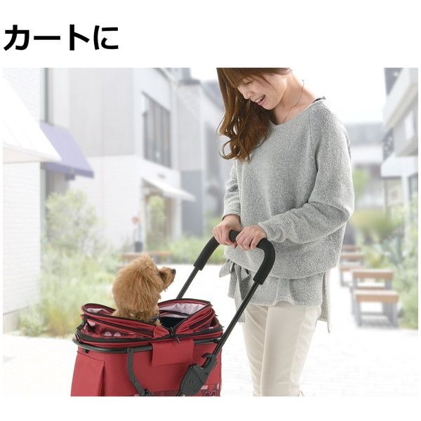 Richell ペットカート ミニモ レッド | 激安の新品・型落ち