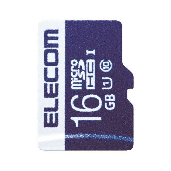 ELECOM MF-MS016GU11R MicroSDHCカード データ復旧サービス付 UHS-I U1 45MB s 16GB
