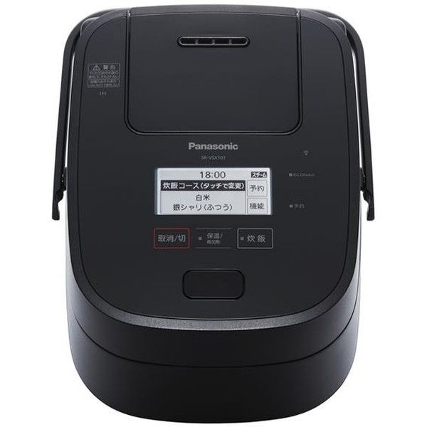 パナソニック炊飯器☆SR−VSX181−Ｋブラック1.8Ｌ炊き PANASONIC SR-VSX181-K ブラック おどり炊き [スチーム&可変圧力IH