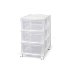 アイリスオーヤマ NSCLZ-503×2 クローゼットチェスト 2個セット ホワイト/クリア