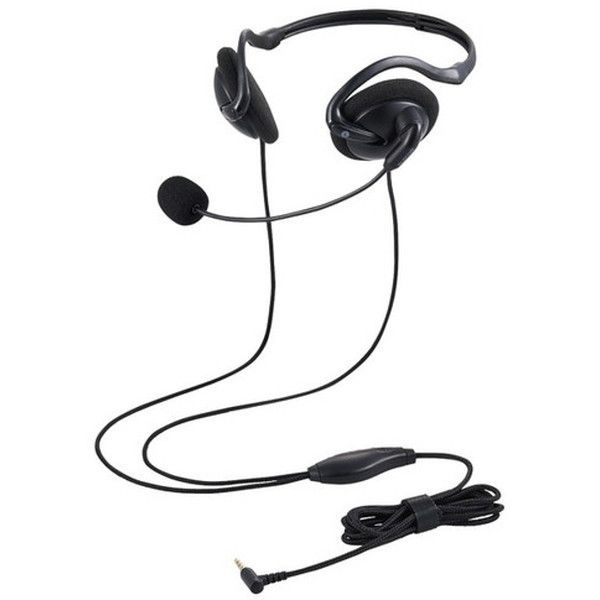 ELECOM HS-NB06TBK �� �w�b�h�Z�b�g �l�b�N�o���h �L�� ���� 4�Ƀ~�j�v���O �܂肽���ݎ� �ϊ��P�[�u���t(3�Ƀ~�j�v���O) �y��