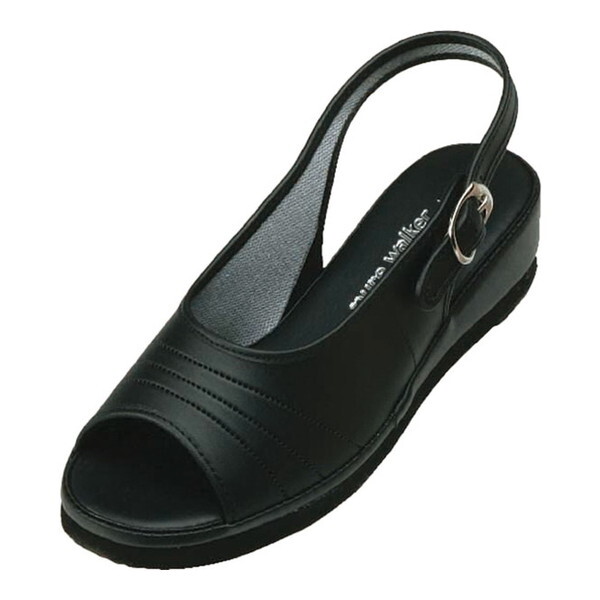 pure walker ピュアウォーカー ナースサンダル ブラック LL PW7601 9