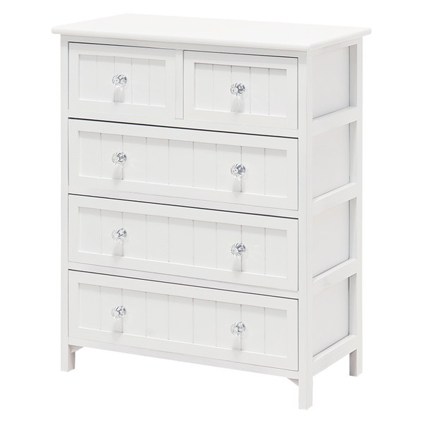 アンティーク調鍵付きチェスト/ホワイト/萩原株式会社/RCH-1581 萩原