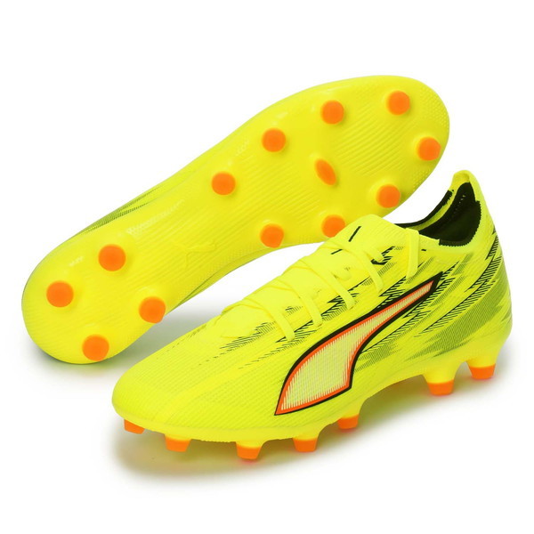 PUMA �v�[�} �T�b�J�[�V���[�Y �E���g�� 6 �}�b�` HG/AG 27.0cm 109001 01 Yellow Alert-PUMA Black-Glowing Red-Lime Squeeze