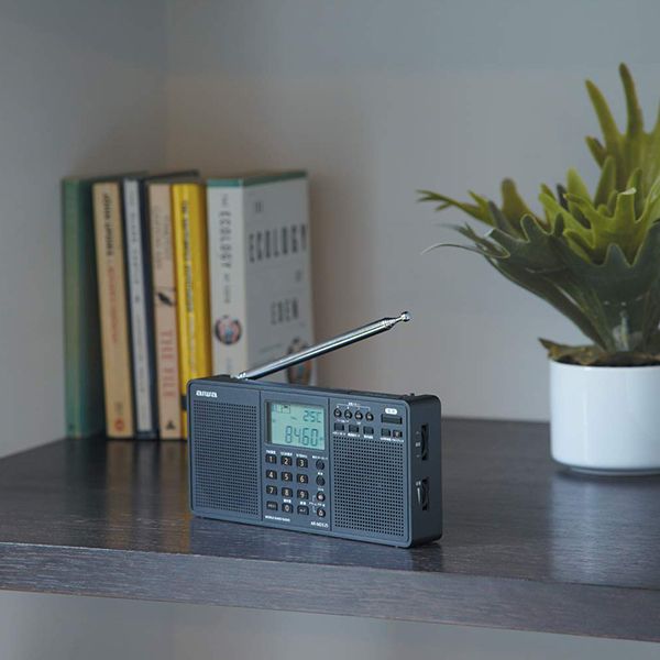 AIWA AR-MDS25 パールブラック [ワイドFM ステレオラジオ] | 激安の