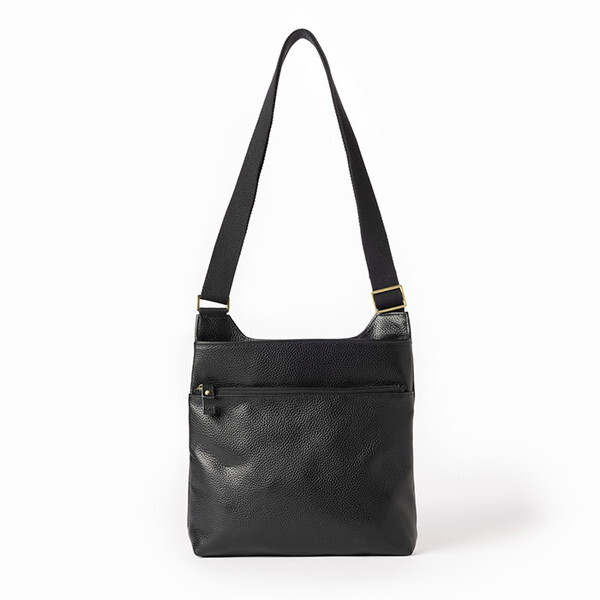 豊岡工房 軽量牛革ボディショルダー ブラック 438301 小田清 4513278100137L.jpg