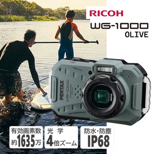 PENTAX WG-1000 OLIVE オリーブ [コンパクトデジタルカメラ (1635万画素)]