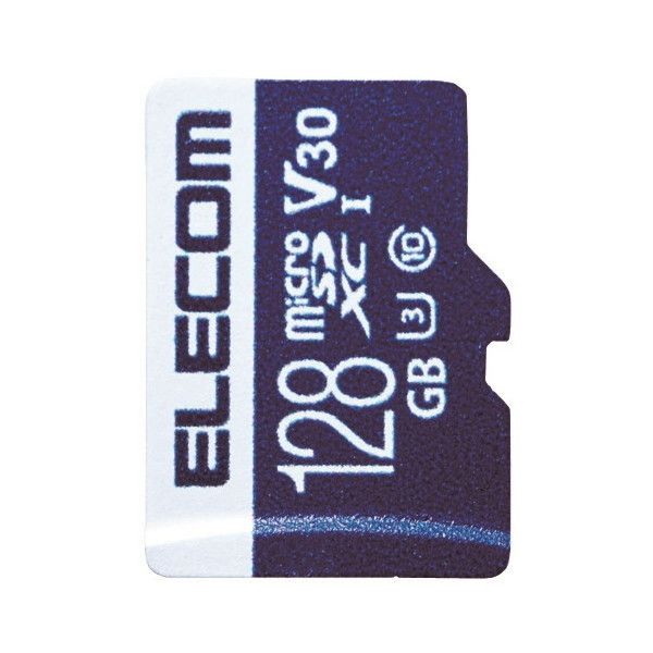 ELECOM MF-MS128GU13V3R MicroSDXCJ[h f[^T[rXt rfIXs[hNXΉ UHS-I U3 80MB s 128GB