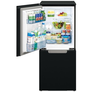 SHARP SJ-GD15K-B ピュアブラック つけかえどっちもドア [冷蔵庫(152L 