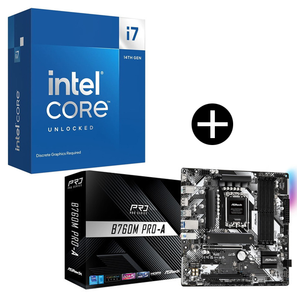 Intel Corei7-14700KF CPU + ASRock B760M Pro-A マザーボード セット | 激安の新品・型落ち・アウトレット  家電 通販 XPRICE - エクスプライス (旧 PREMOA - プレモア)