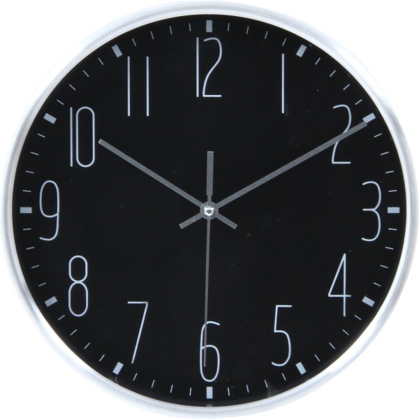 不二貿易 99584 掛時計 ラーク Φ25cm BK (99021) ブラック | 激安の