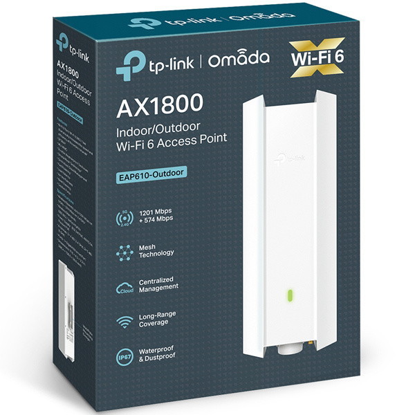 TP-LINK EAP610-Outdoor [屋内外対応Wi-Fi 6アクセスポイント