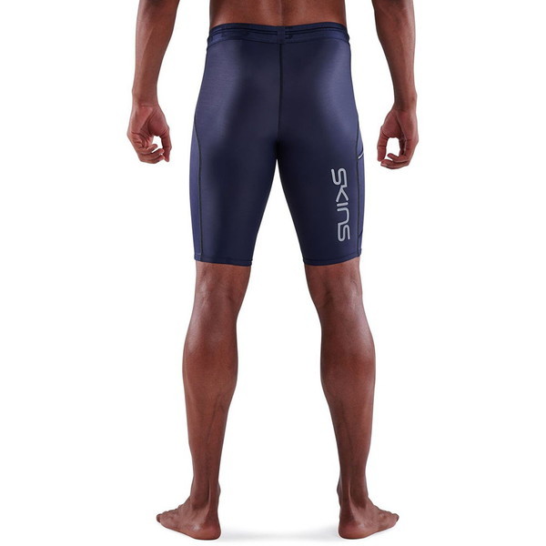 スキンズSKINS着圧コンプレッション SERIES-3ハーフタイツネイビーXL