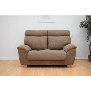 2人掛けｿﾌｧｰ ｱｰﾊﾞﾝ通商 ﾌﾞﾗｳﾝ合皮