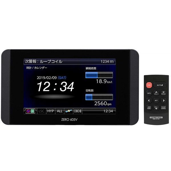 コムテック ZERO605V [GPSレーダー探知機(3.2型・OBD2対応