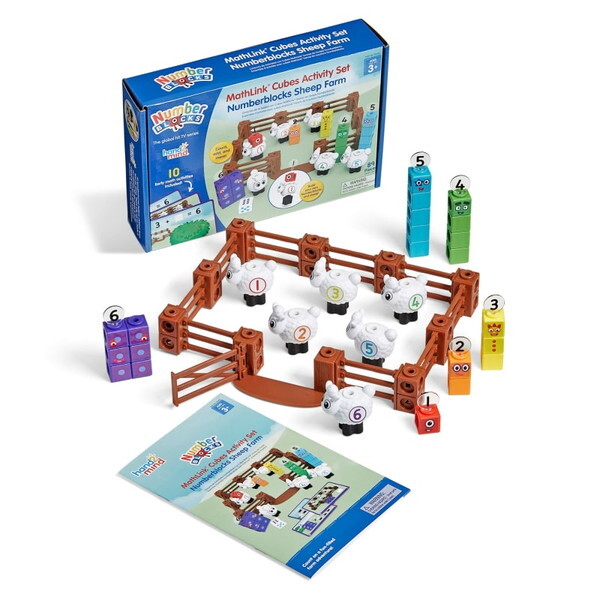 LEARNING RESOURCES 96093 MathLink(R) Cubes Numberblocks Sheep Farm Activity Set }XNL[u ANeBreBZbg io[ubNX V[v t@[