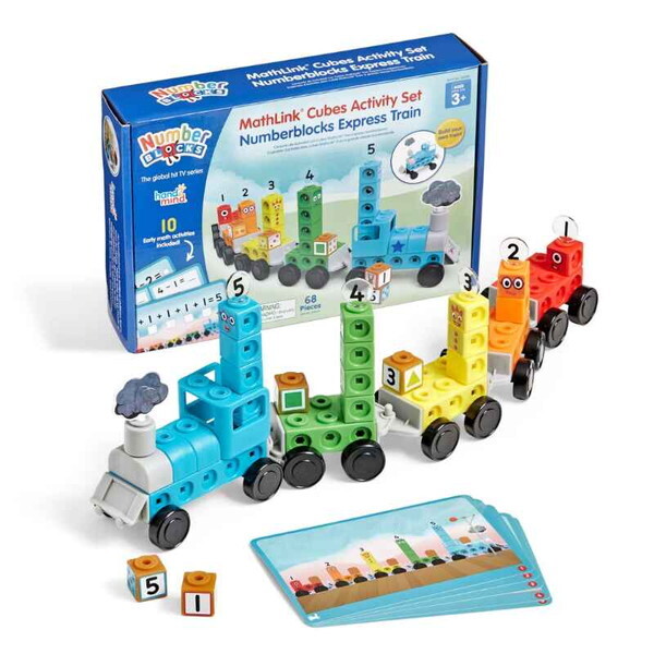 LEARNING RESOURCES 96094 MathLink Cubes Activity Set Numberblocks Express Train