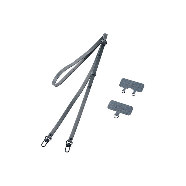 ELECOM P-STSDH2PLDG �X�}�z�V�����_�[ �X�g���b�v ��53�`65cm �\�t�g���U�[�^�C�v ���������� �΂߂��� ���|�� �_�[�N�O���[
