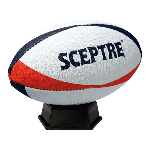 SCEPTRE セプター ラグビー ボール カラーサインボール (台付き) SP67 ネイビー×レッド
