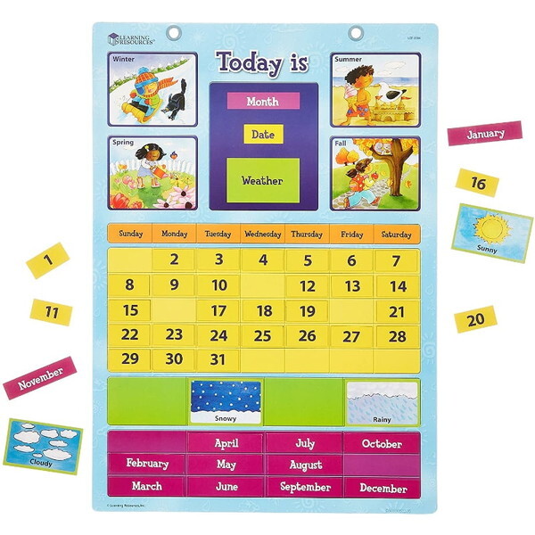 LEARNING RESOURCES LSP 0504-J Magnetic Learning Calendar yw!}OlbgJ_[