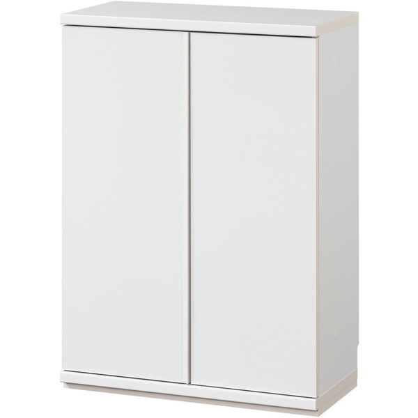白井産業 PTS-8560D WH カウンター下ラックピタシエ 開き戸タイプ幅