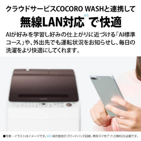 シャープ/全自動洗濯機 ダークブラウン ES-SW11H-T 5年保証付き 全自動洗濯機 ダークブラウン ES-SW11H-T ［洗濯11.0kg /簡易
