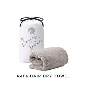 MTG RO-AA14A ReFa HAIR DRY TOWEL 灰 [エジプトコットンタオル]