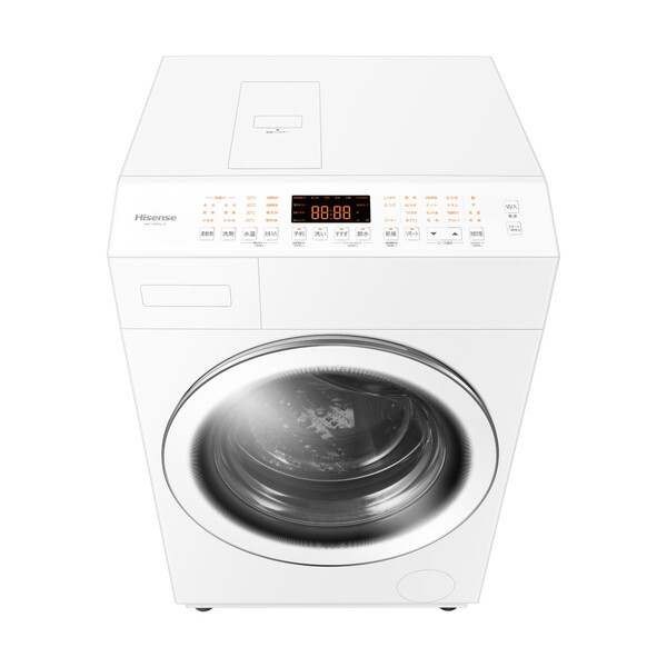 Hisense HWF-D120XL-W ホワイト [ドラム式洗濯乾燥機 (洗濯機12kg/乾燥