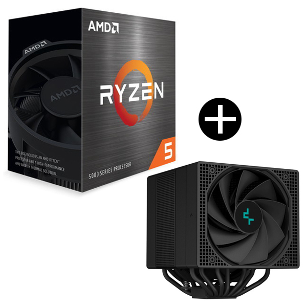 国内正規品】 AMD Ryzen 5 5500 Wraith Spire Cooler CPU + DEEPCOOL R