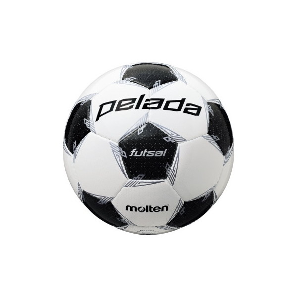 モルテン フットサルボール 4号球 ペレーダ フットサル 検定球 ホワイト×メタリックブラック F9L4001