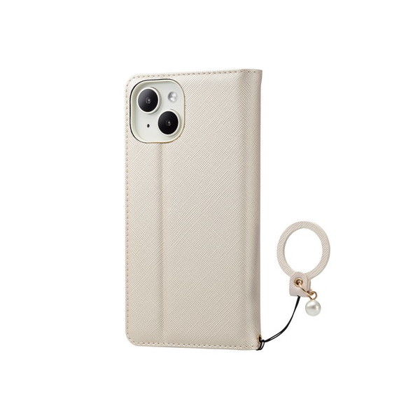 ELECOM PM-A23APLFJM2WH zCg [iPhone15 P[X U[ 蒠^ Ռz tBK[Xgbvt ~[t &me Enchantee]