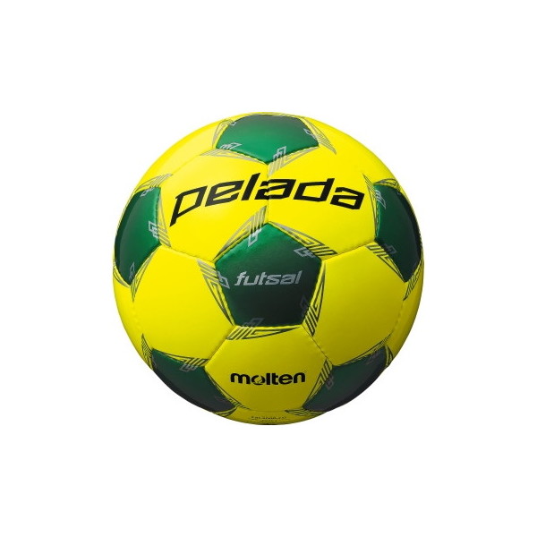 モルテン フットサルボール 4号球 ペレーダ フットサル 検定球 ライトイエロー×メタリックグリーン F9L3000-LG