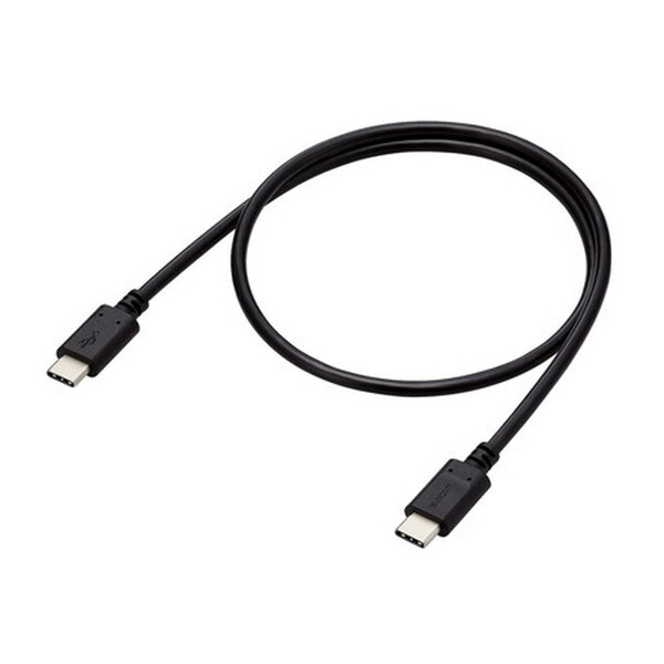ELECOM MPA-CC5P05BK ubN [USB TypeCP[u ((^CvC to C) 0.5m PD 100W XP[u ^RlN^ RoHSwߏ)]