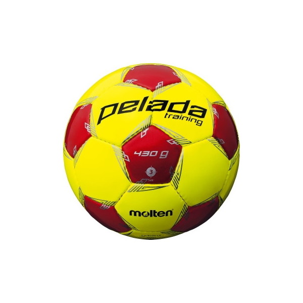 モルテン サッカーボール 3号球 ペレーダ トレーニング ライトイエロー×メタリックレッド F3L9200-LR