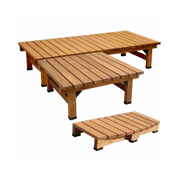 �Z�܂��X�^�C�� DE-18058-3PSET-DBR �f�b�L����180×58 3�_�Z�b�g �_�[�N�u���E��