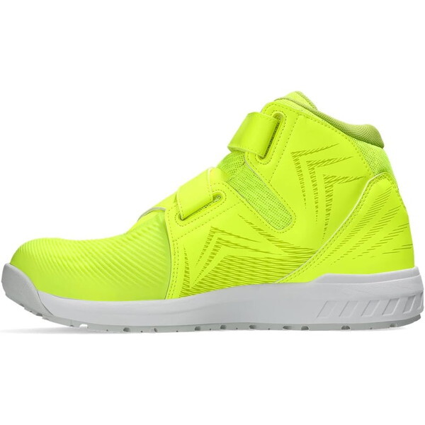 アシックス 安全靴 ウィンジョブCP120 セーフティイエロー×ホワイト